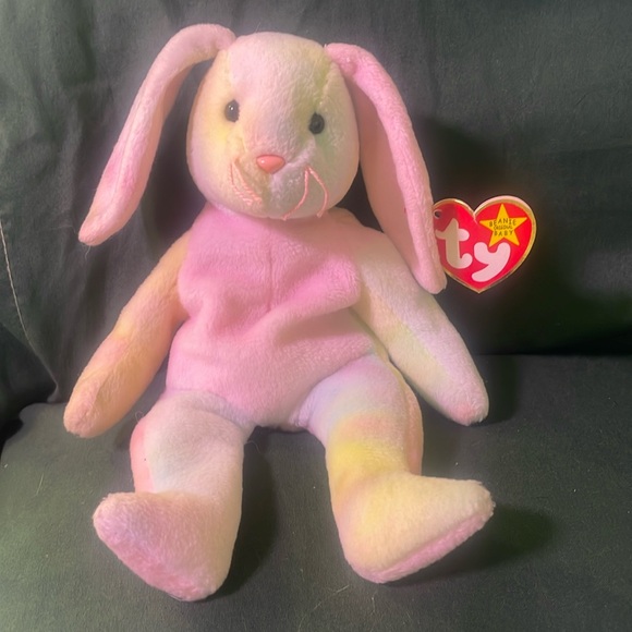 Ty | Toys | Ty Stuffed Animal Pink And Yellow Bunny | Poshmark